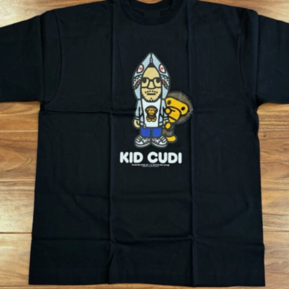 Kid Cudi x A Bathing Ape Shark Milo T-shirt